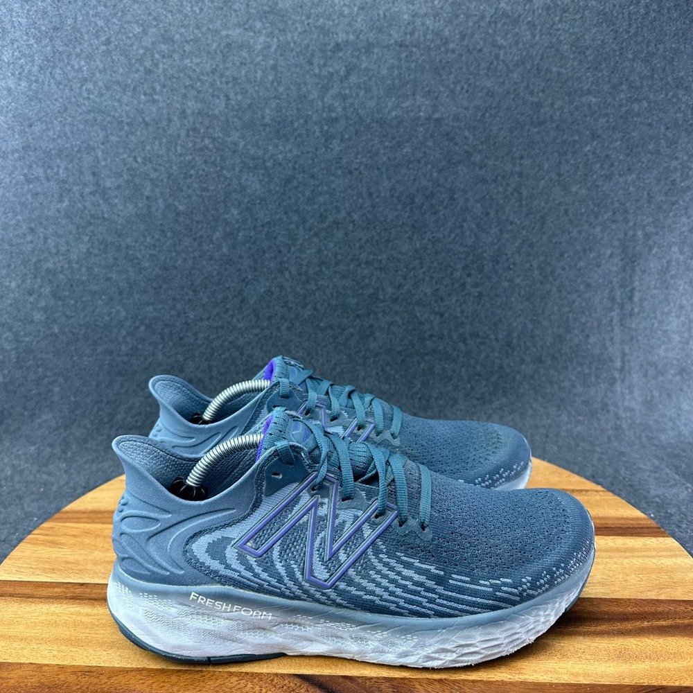 New Balance Womens Fresh Foam W1080R11 Blue Gray Running Sneakers Shoes Size 9